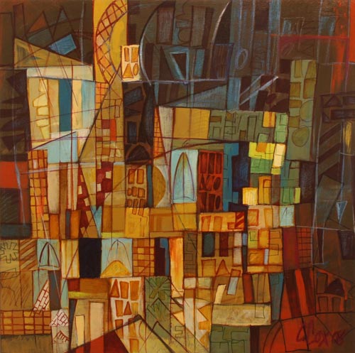 In the Evening by Cedric Cox, 22x20 inches, acrylic on canvas