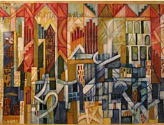 painting by Cedric Michael Cox at the Contemporary Arts Center