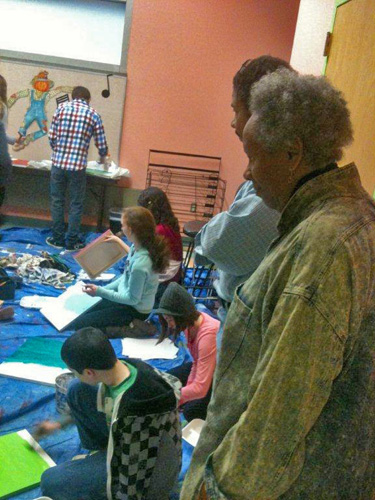 Pamela and  Lennell Rhodes Myricks with Teens