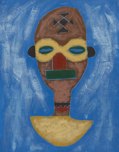 Item # 20 Acrylic on primed paper  dry mounted to  foam core