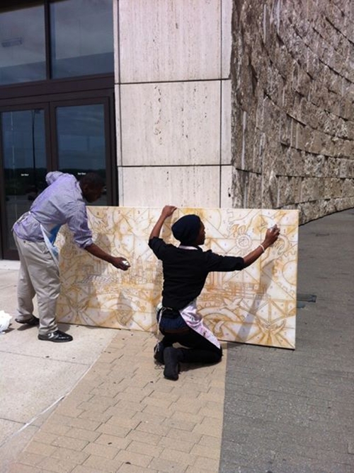 previn and diamond outside