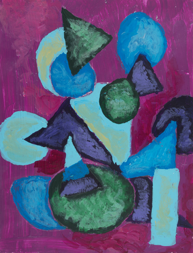 Item No 18 Acrylic on paper 8.5 x 11