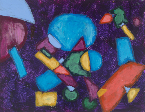 Item No 11 acrylic on paper 8.5 x 11 inches