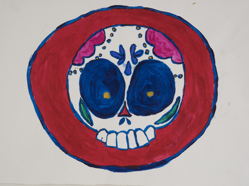 Item # 24 5th of May acrylic on paper 12 x 17 inches