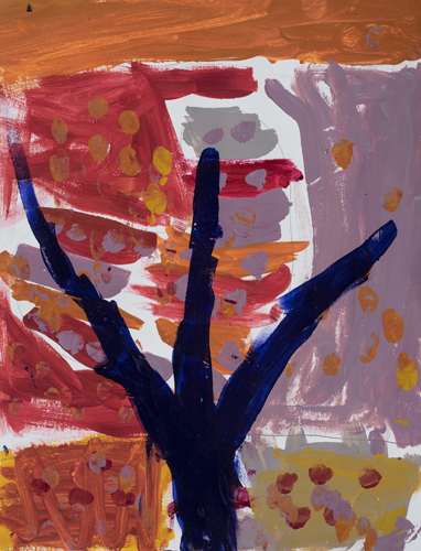  K “Autumn Tree” “10 x 8” Acrylic on paper 