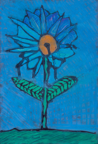 Item No. 39 1st grade 18”x12” Chalk pastel on paper 