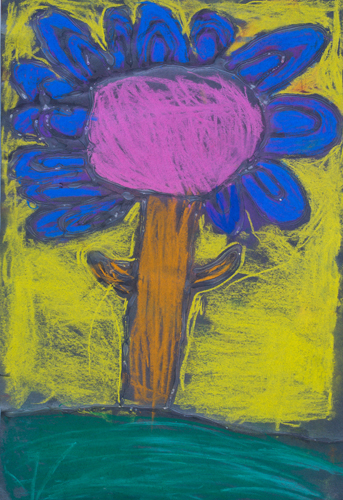 Item No. 41 1st grade 18”x12” Chalk pastel on paper 