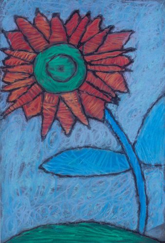 Item No. 34 Lakeland Reid Spaeth 2nd grade 18”x12” Chalk pastel on paper 