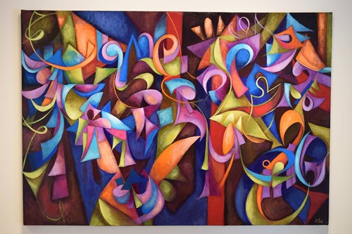 Midnight Marauders by Cedric Michael Cox 48 x 68 inches acrylic on canvas